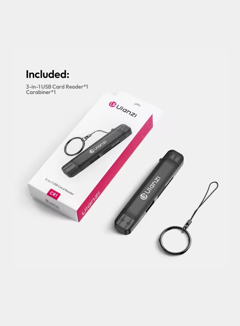 Ulanzi cr1 3in1 usb card reader ตัวอ่านการ์ด 3 in 1 แบบพกพา รองรับ sd tf usb (10)