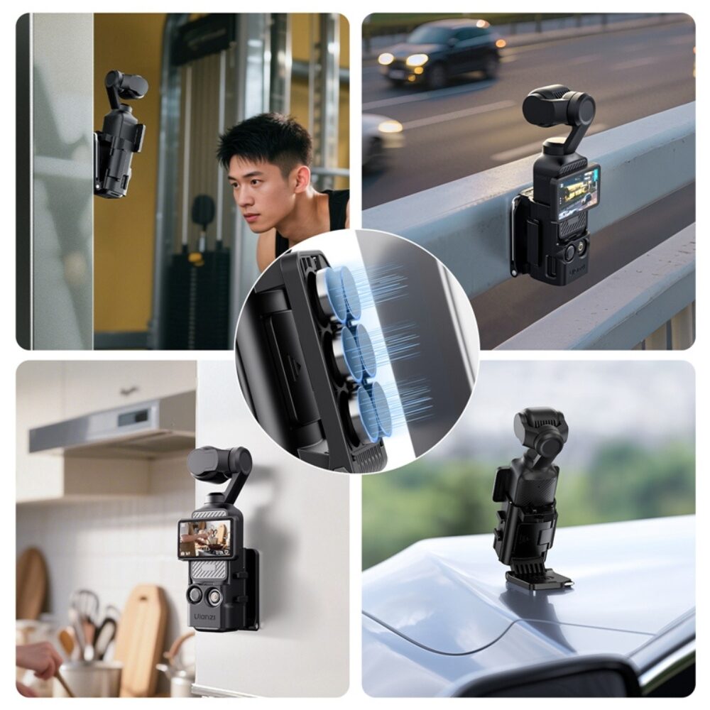 Ulanzi pk15 pocket 3 magnetic mount ขาตั้งแม่เหล็ก เคส สำหรับ dji pocket 3 4
