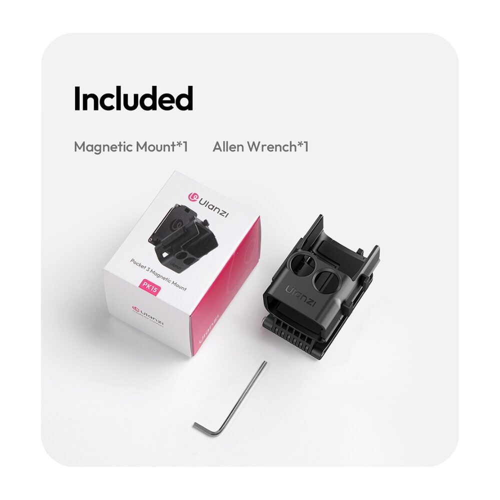 Ulanzi pk15 pocket 3 magnetic mount ขาตั้งแม่เหล็ก เคส สำหรับ dji pocket 3 9