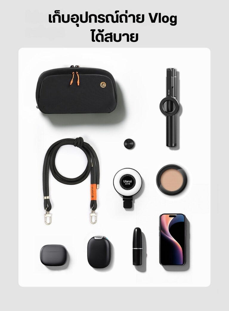 Ulanzi yy08 techlite sling bag กระเป๋าสะพายข้าง กระเป๋าอเนกประสงค์ ความจุ 2l (5)