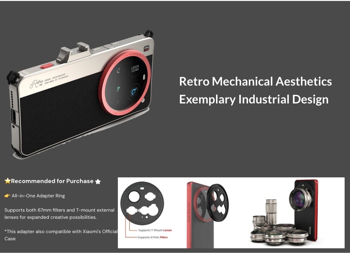 Fotorgear retro style photography kit for xiaomi 15 ultra 1 0
