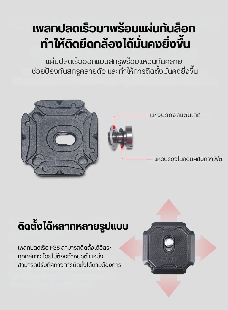Falcam f38 quick release kit for backpack v2 f38b3803 ชุดคลิปติดกล้อง ระบบปลดเร็ว กับสายกระเป๋าสะพาย (11)