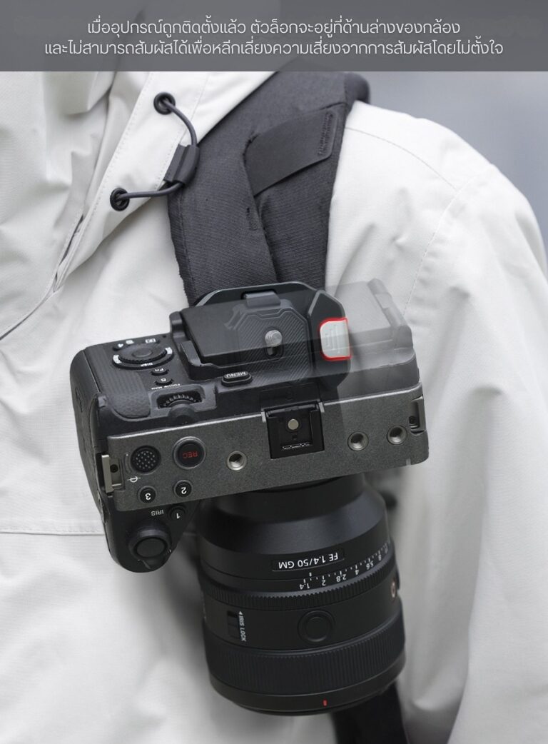 Falcam f38 quick release kit for backpack v2 f38b3803 ชุดคลิปติดกล้อง ระบบปลดเร็ว กับสายกระเป๋าสะพาย (7)