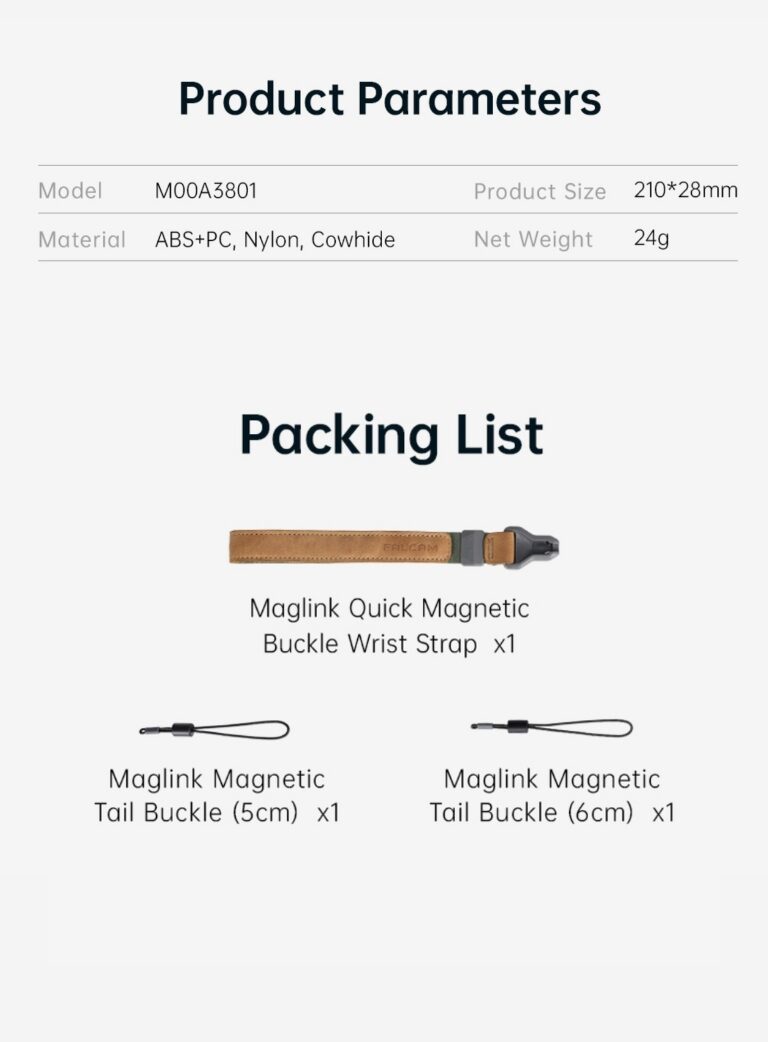 Falcam maglink quick magnetic buckle braided wrist strap m00a3801 สายรัดข้อมือ แม่เหล็กแบบถัก สำหรับกล้อง สายคล้องกล้อง (11)