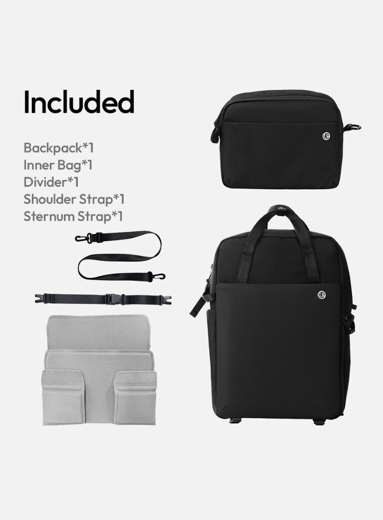 Ulanzi f08 lightweight travel backpack กระเป๋าเป้ กระเป๋ากล้อง กระเป๋าเดินทาง กระเป๋าสะพาย จุได้ 20l (13)