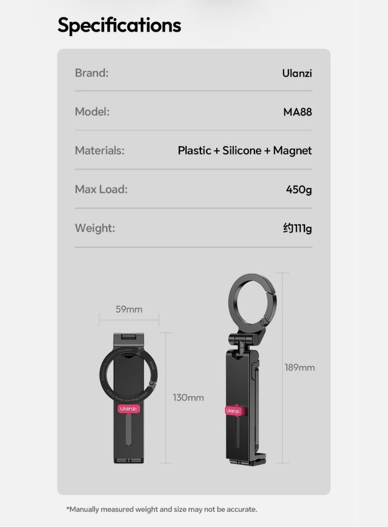 Ulanzi ma88 maglock phone holder mount ขาตั้งโทรศัพท์ 3in1 พร้อมระบบแม่เหล็ก maglock ขาตั้ง magsafe ขาตั้งมือถือ (12)