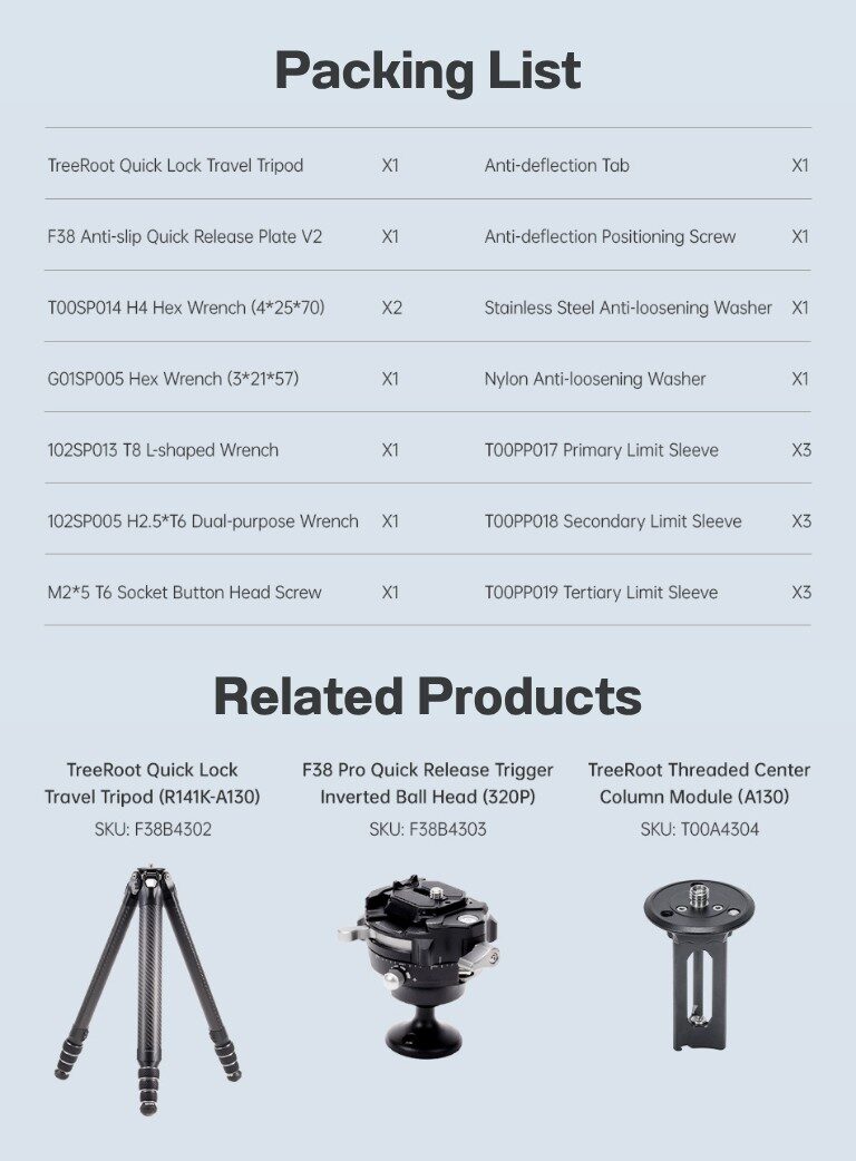 Falcam treeroot r141k 320p quick lock travel tripod (20)