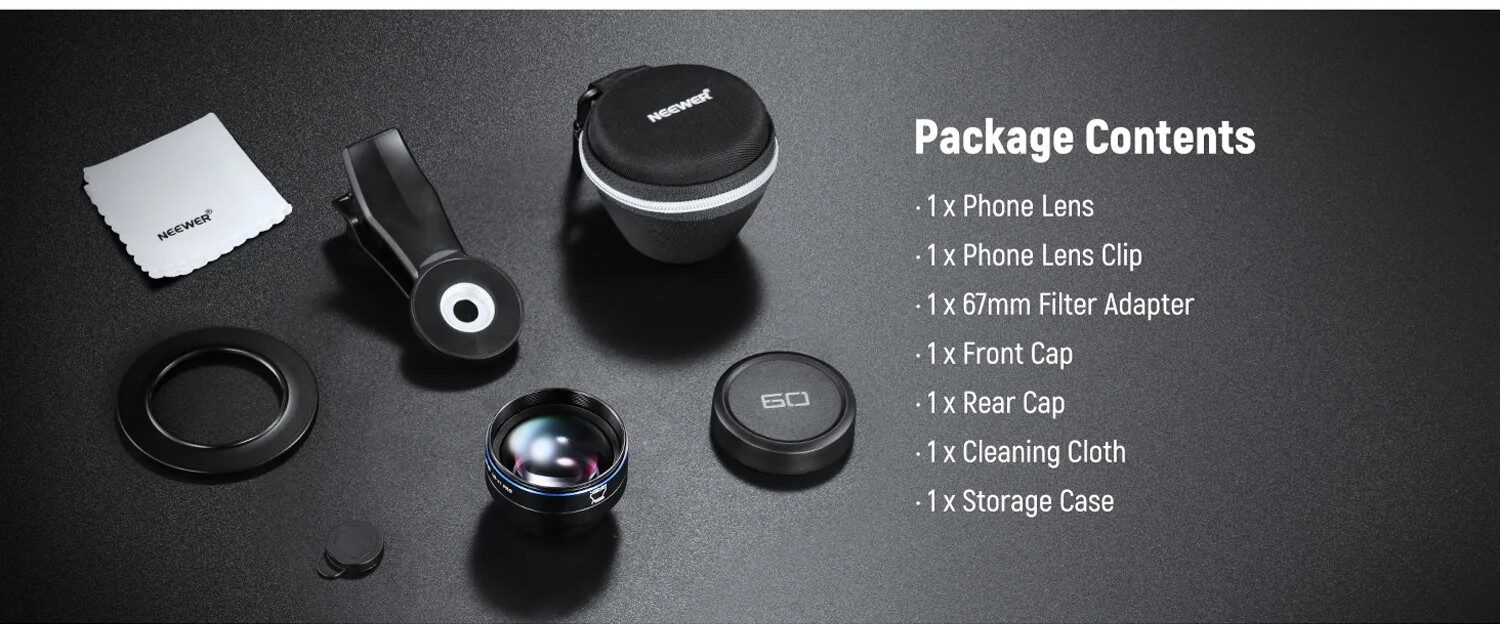 Neewer 60mm telephoto phone lens (10)