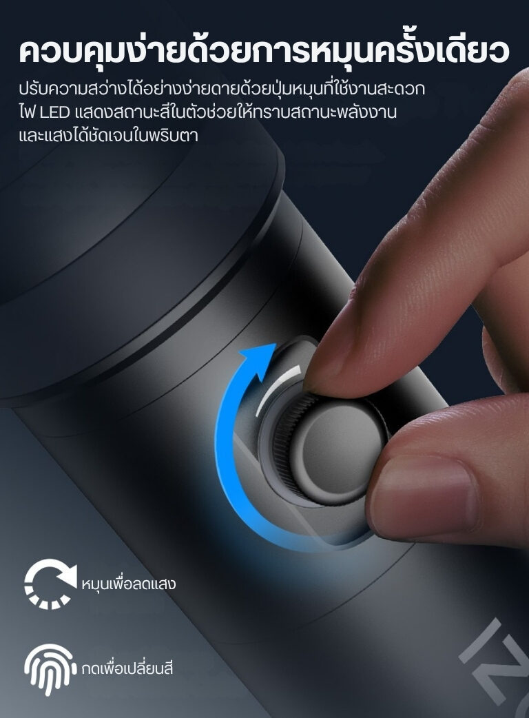 Ulanzi lm01 photography flashlight ไฟแฟลชไลท์ ไฟฉายถ่ายภาพระดับมืออาชีพ 10w พร้อม gobo 20 แบบ และแสง rgb 4 โทน (12)