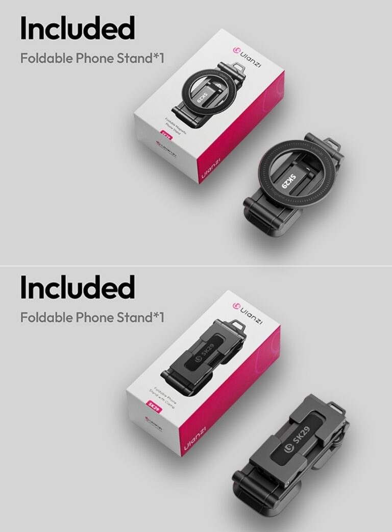 Ulanzi sk29 foldable phone stand ที่ตั้งโทรศัพท์พับได้ แม่เหล็ก คลิป ขาตั้งiphone (18)