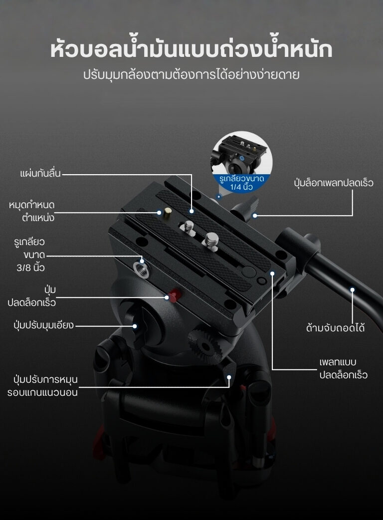 Tri neewer tp37 (14)tripod ขาตั้งกล้อง