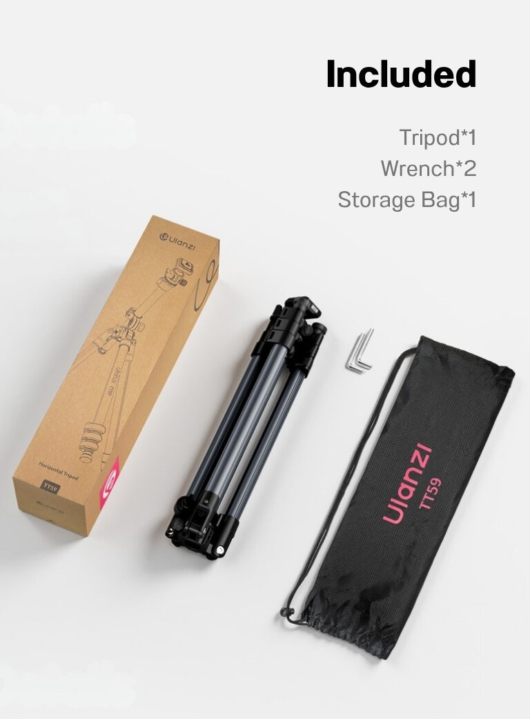 Ulanzi tt59 horizontal center column tripod ขาตั้งกล้อง ปรับแกนกลางแนวนอนได้ ขาตั้งมุมท็อป (16)