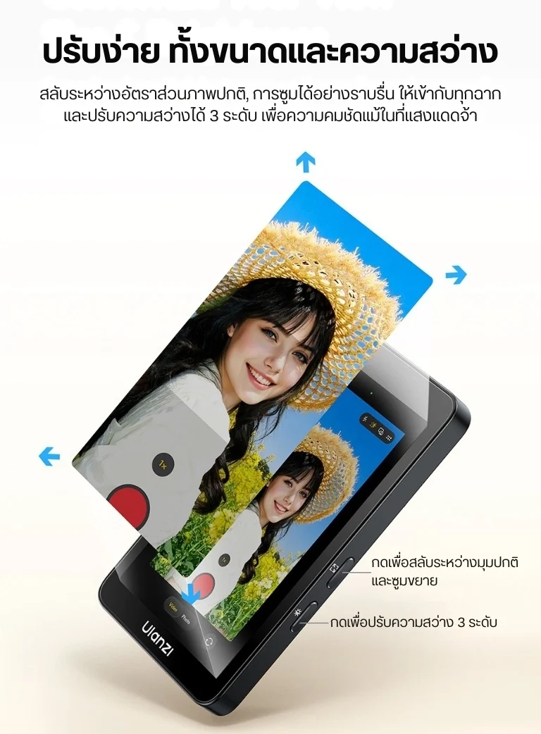 Ulanzi VM1 Vlog Selfie Monitor Screen จอมอนิเตอร์ จอเซลฟี่ Zero Lag จอหลัง iPhone จอ Magsafe (12)