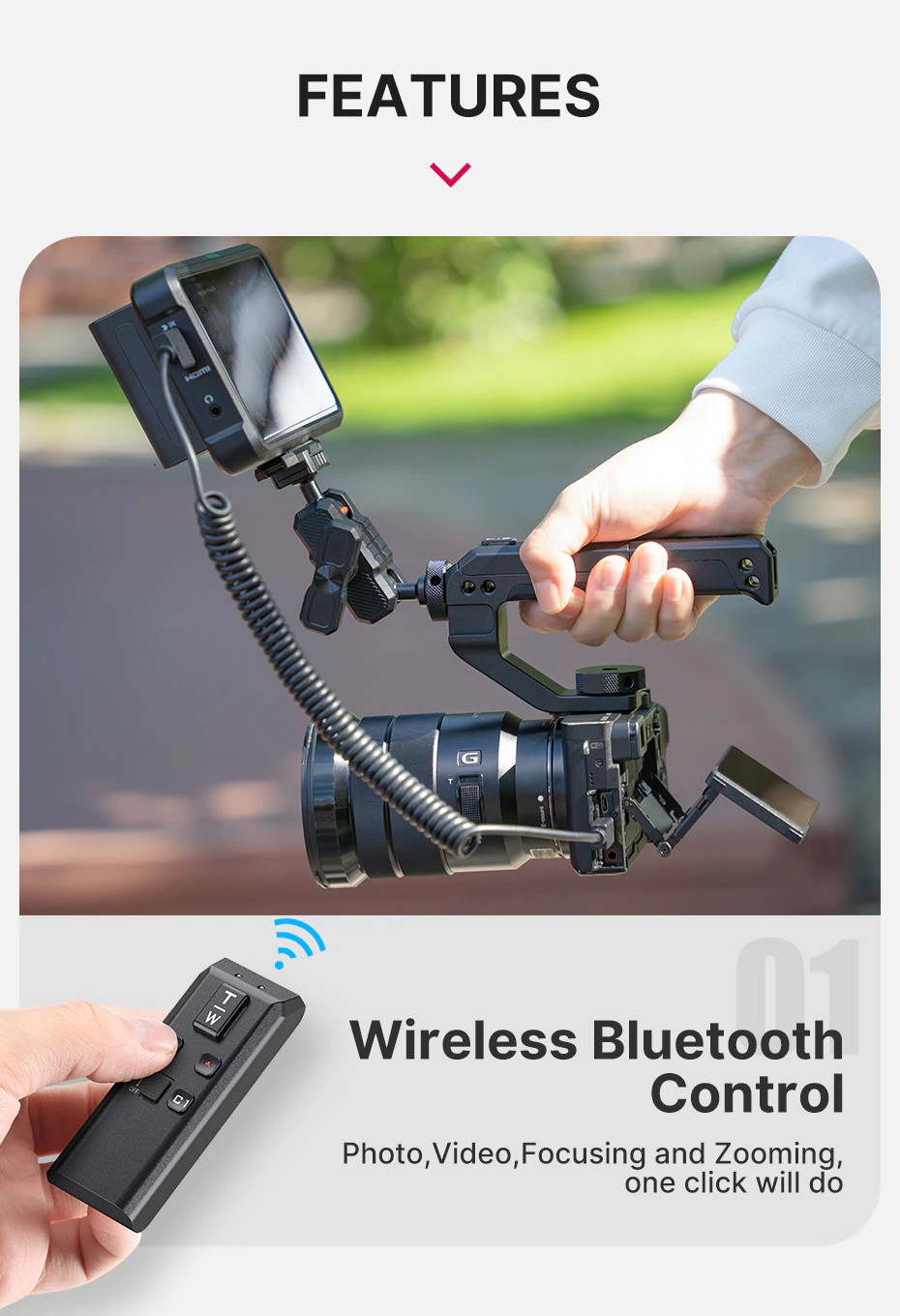 Ulanzi R091 Bluetooth Remote Top Handle