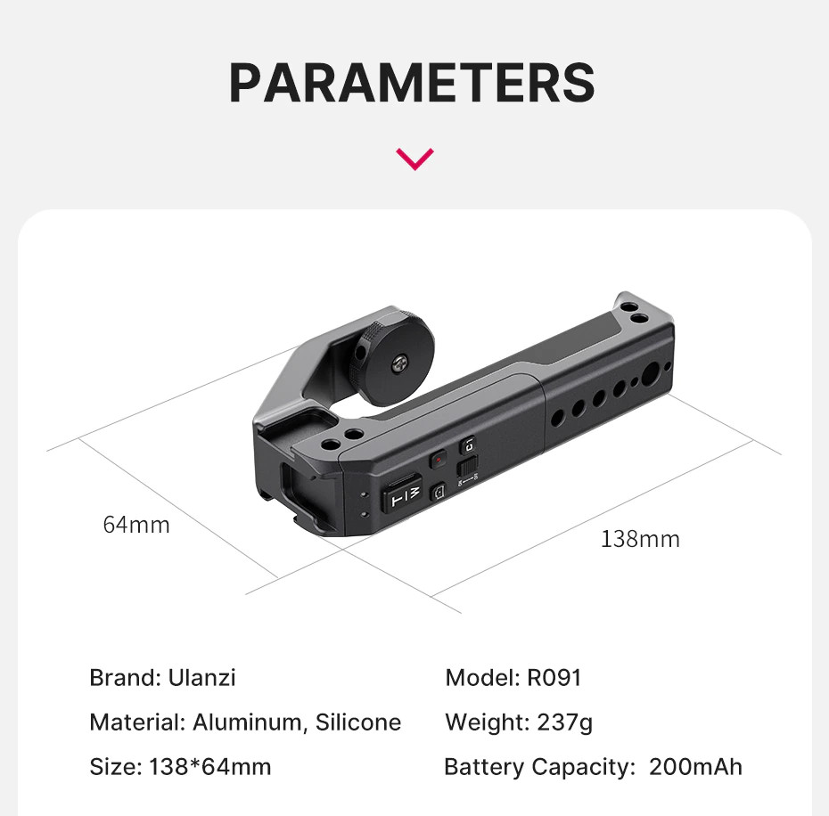 Ulanzi R091 Bluetooth Remote Top Handle