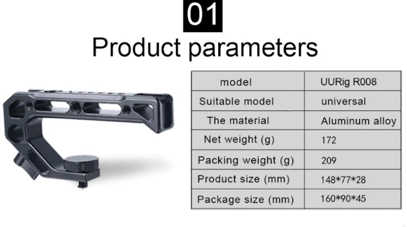 Ulanzi UURIG R008 Top Handle Hand Grip
