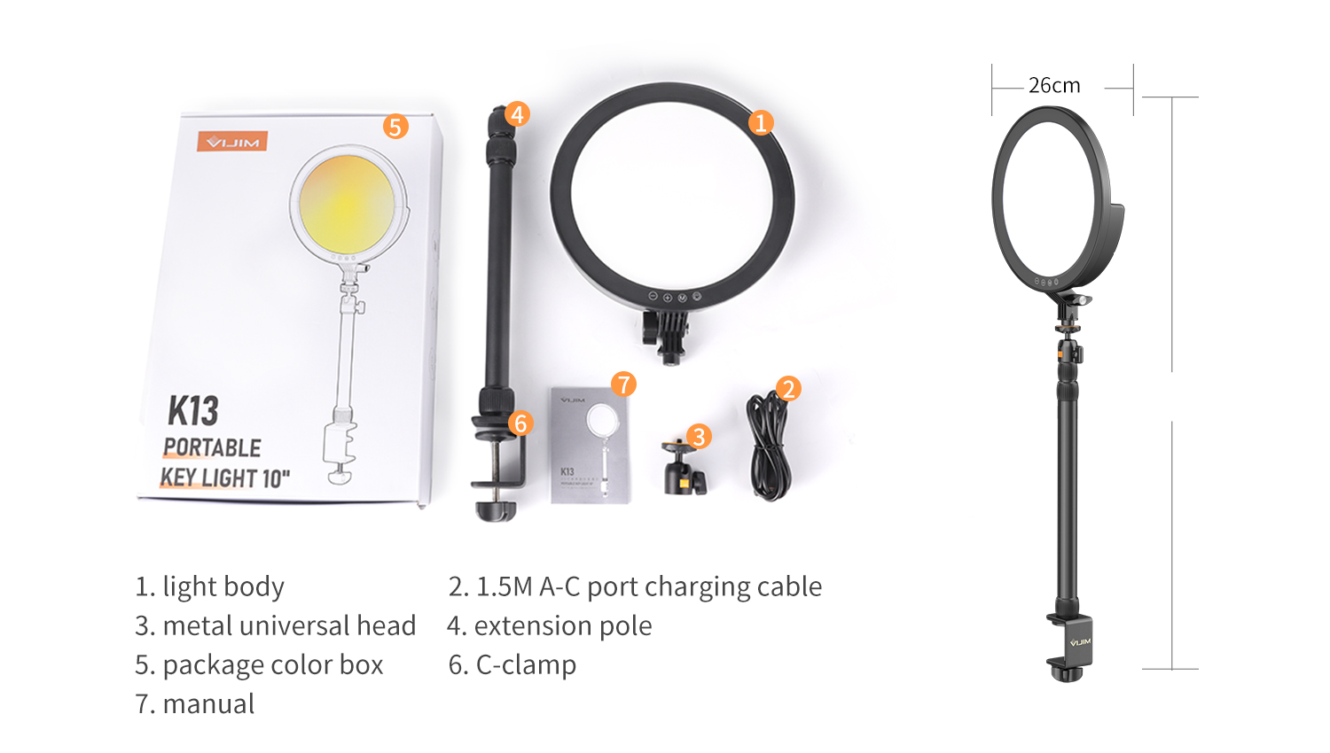 Led Ulanzi Vijim K13 6