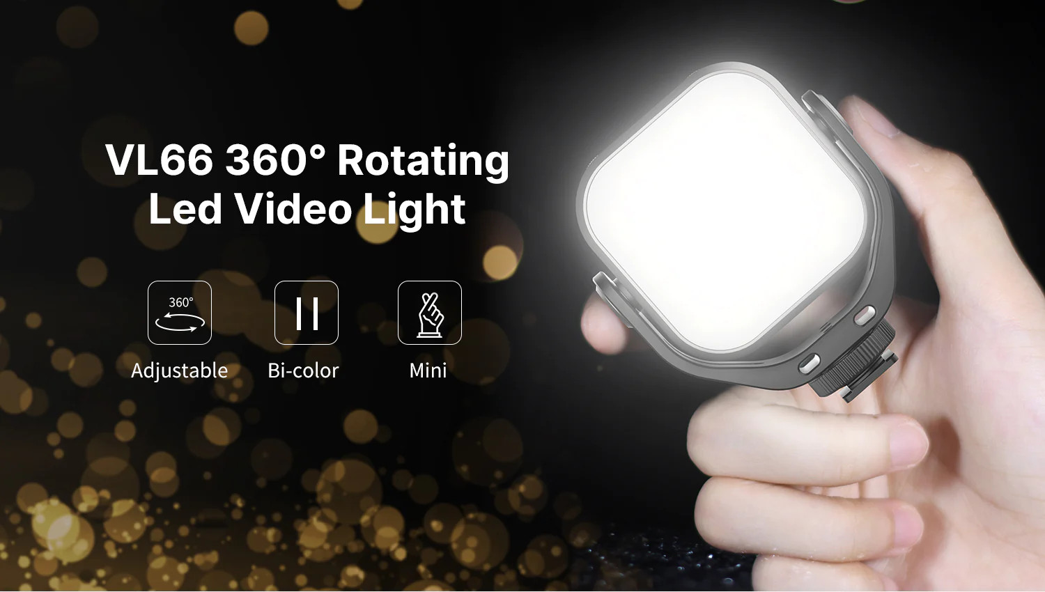 Ulanzi VL66 360° Rotatable LED Video Light