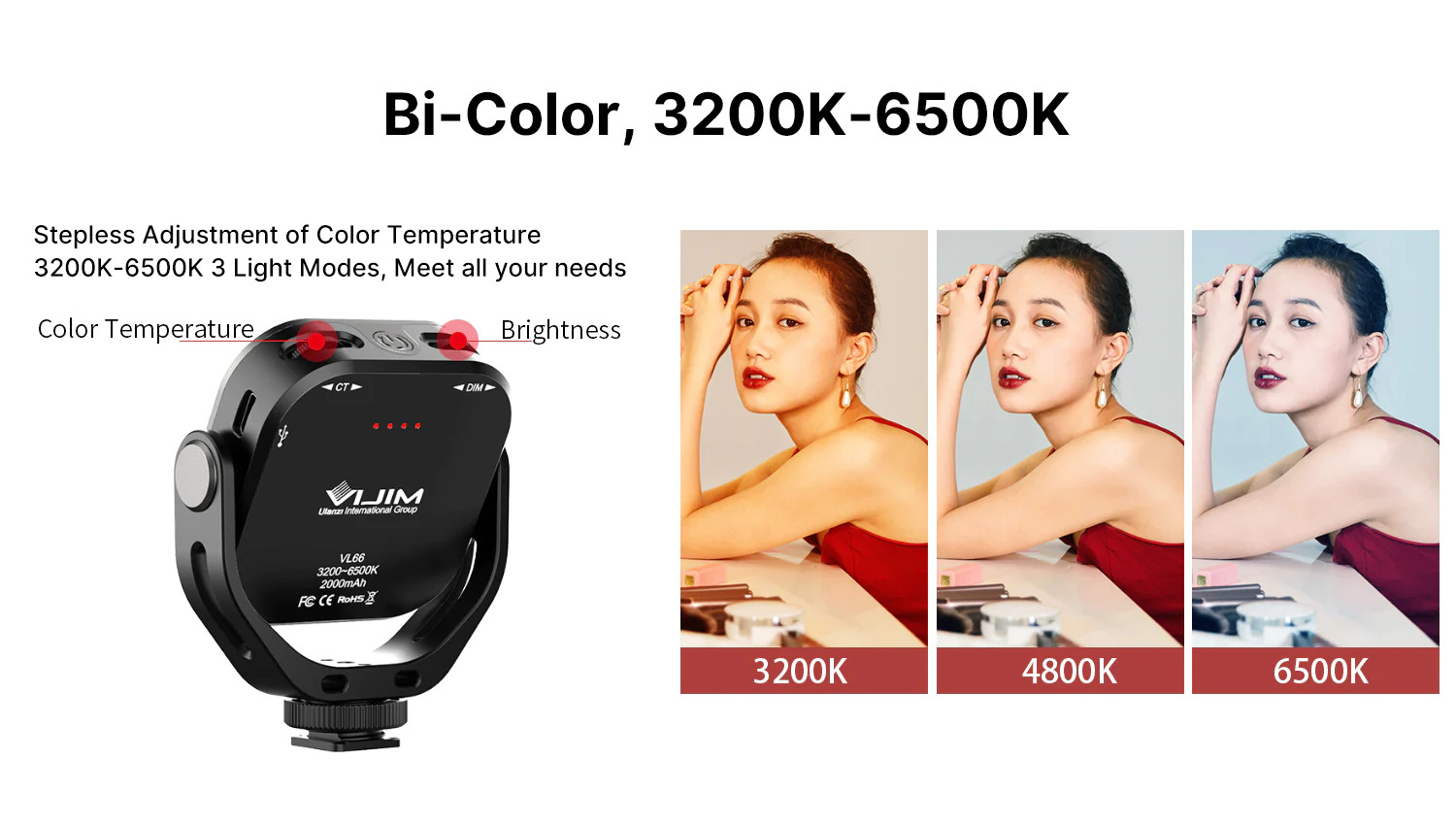 Ulanzi VL66 360° Rotatable LED Video Light