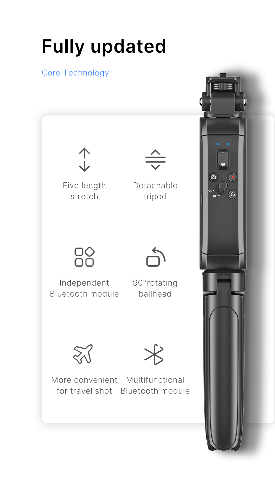 Ulanzi MT-40 Wireless Bluetooth Tripod
