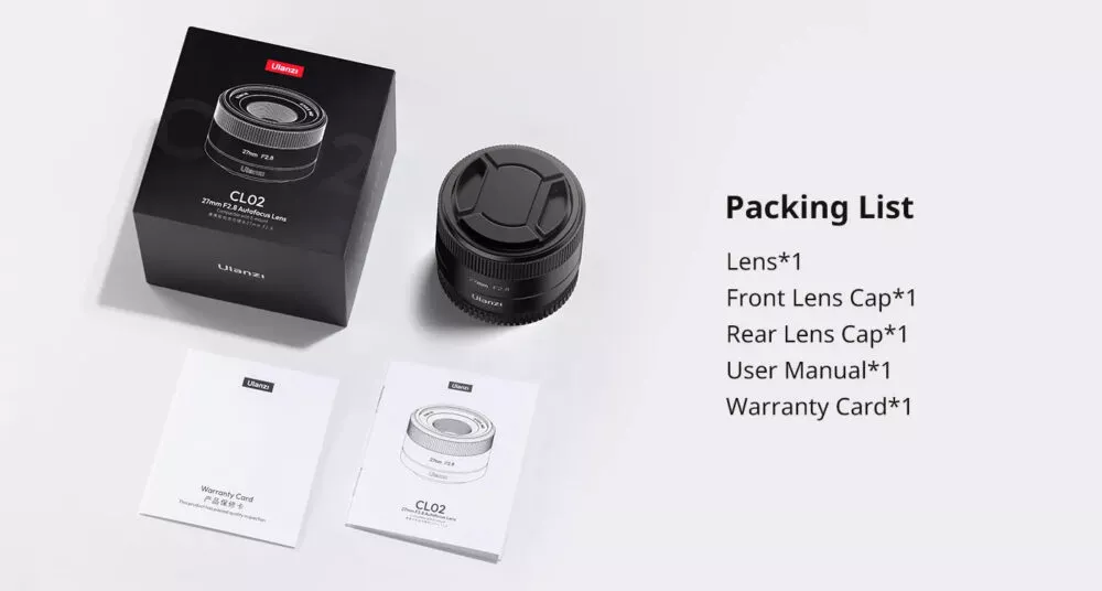 Ulanzi CL02 AF 27mm F2.8 APS-C Lens For Sony E-Mount