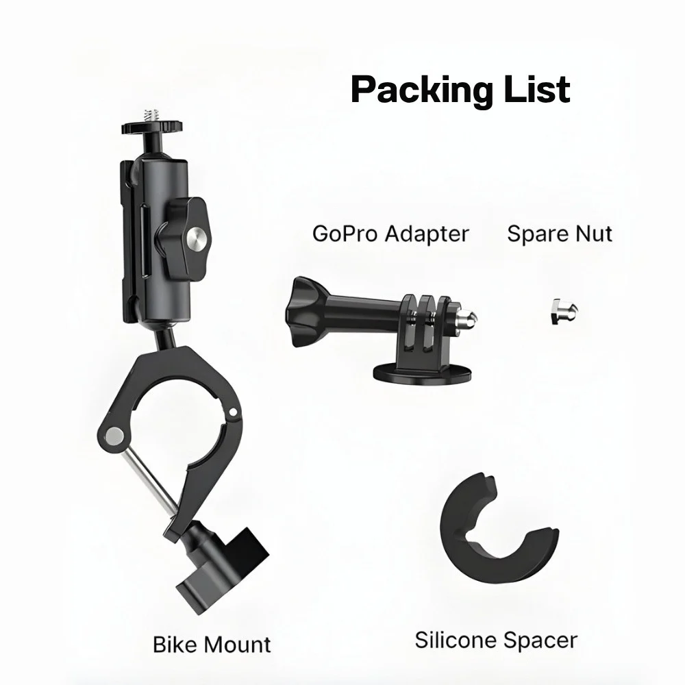 Ulanzi CM025 handlebar Mount ตัวล็อคติดกล้อง Gopro DJI กับแฮนด์จักรยาน แฮนด์มอเตอร์ไซค์
