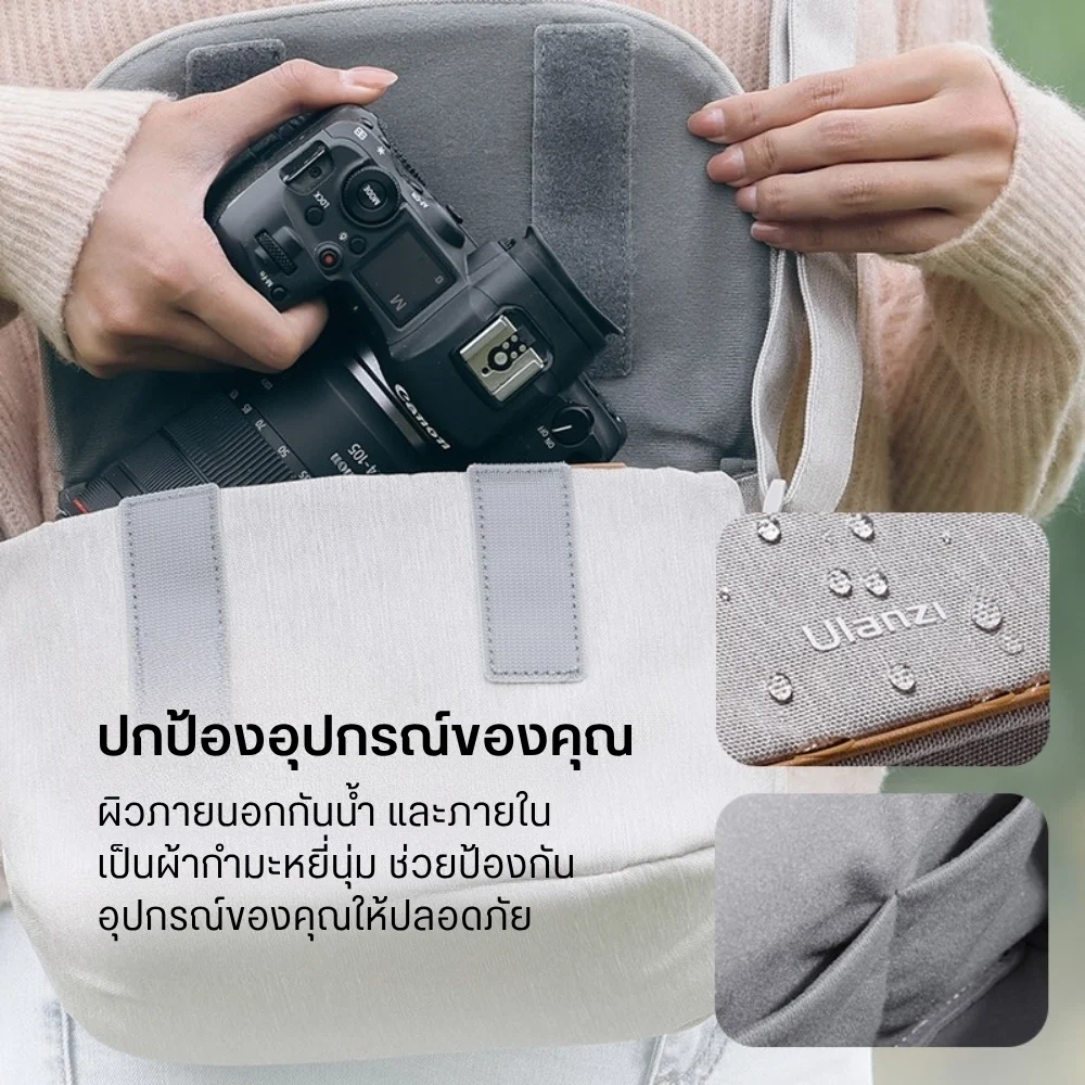 Ulanzi กระเป๋ากล้อง Sling Bag F01 กระเป๋าสะพายข้าง กันละอองน้ำ จุ 3L