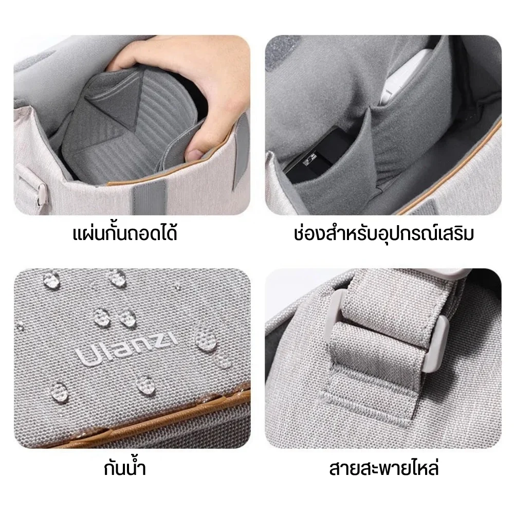Ulanzi กระเป๋ากล้อง Sling Bag F01 กระเป๋าสะพายข้าง กันละอองน้ำ จุ 3L