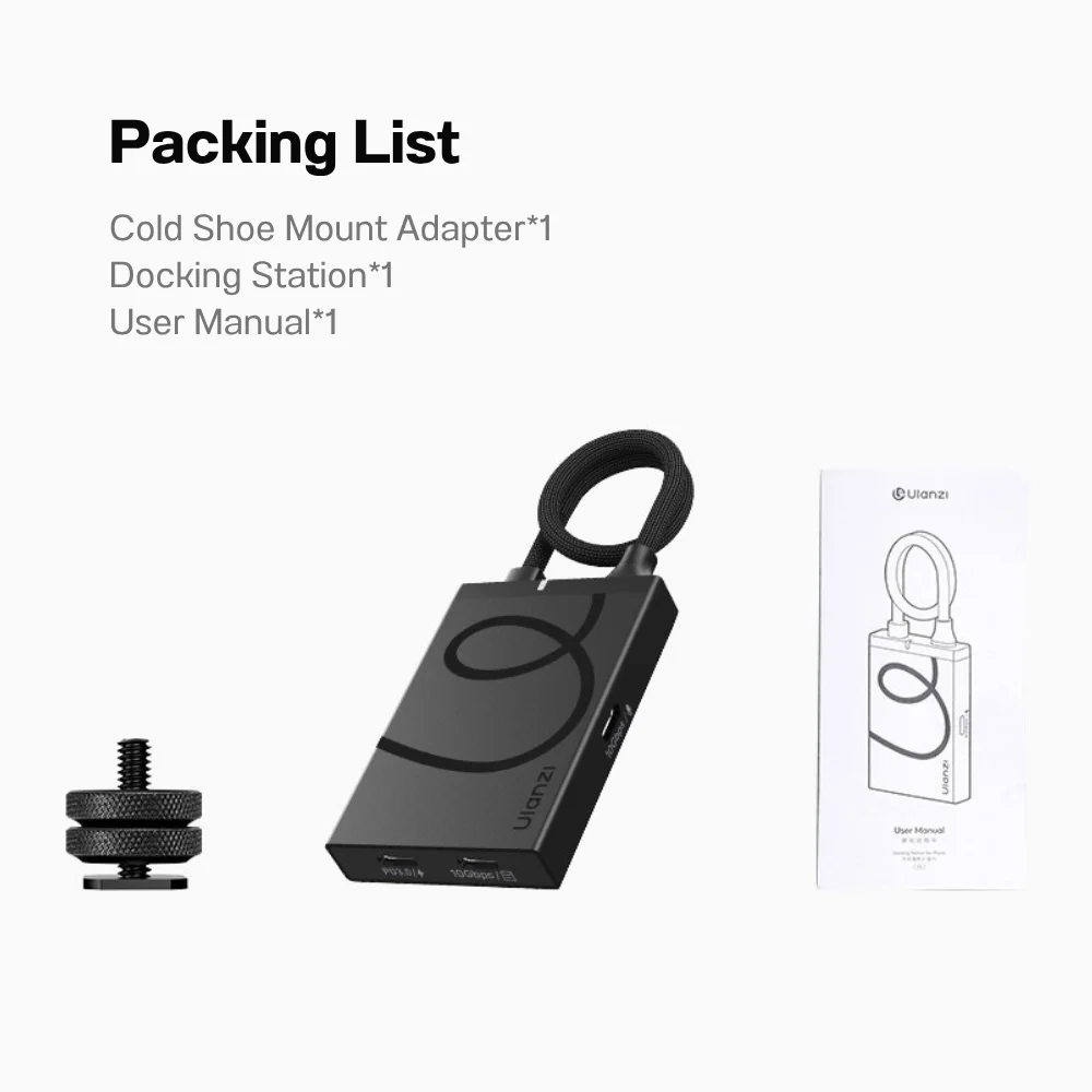 Ulanzi ฮับต่อสาย H1 4-in-1 USB-C Media Hub M033