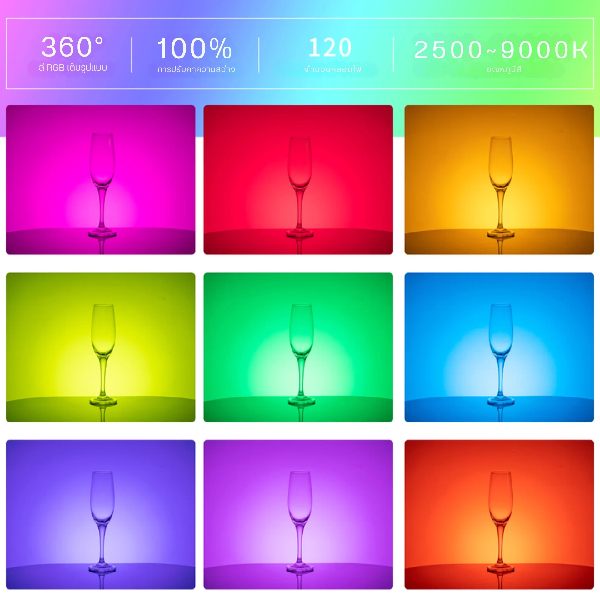 Ulanzi ไฟ LED RGB Video Light VL120RGB CRI 95+ ไฟถ่ายภาพ ไฟเซลฟี่ ไฟ RGB