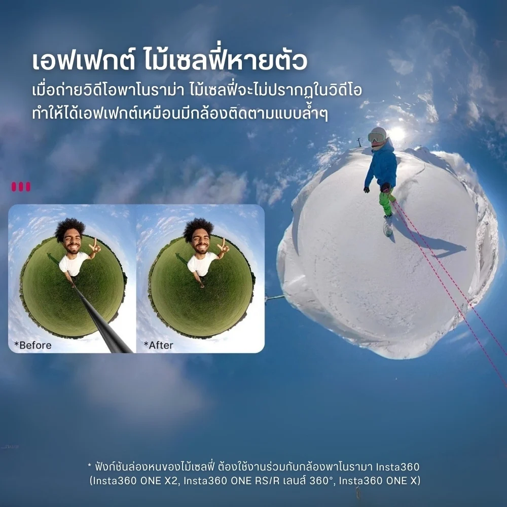 Ulanzi ไม้เซลฟี่ Action Camera MT-57 81cm ไม้ล่องหน