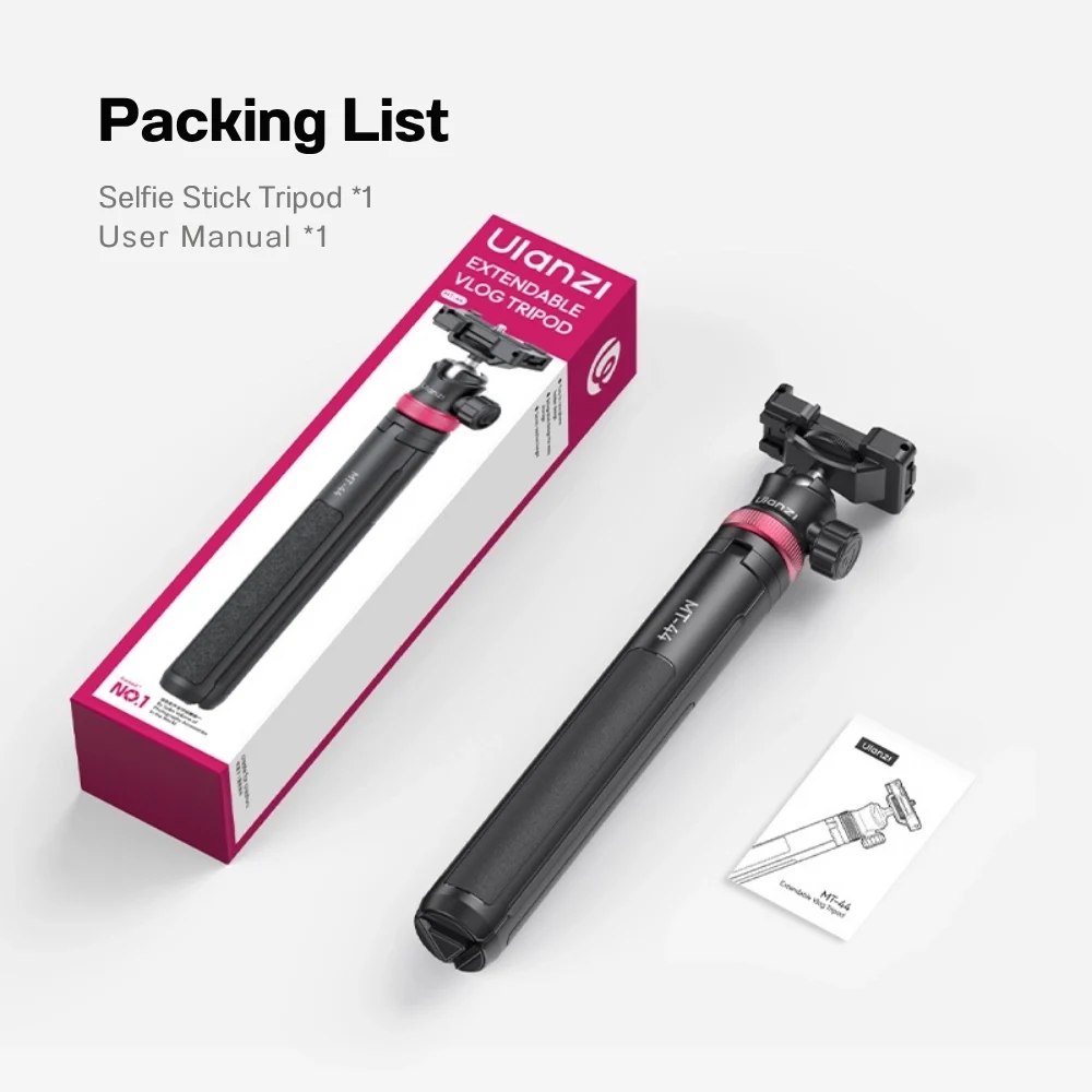 Ulanzi ขาตั้งกล้องและมือถือ MT-44 Selfie Stick Tripod ไม้เซลฟี่ (รุ่น Upgrade)