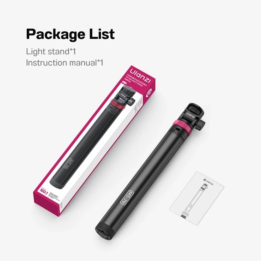 Ulanzi ขาตั้งไฟ MT-79 V2 Light Stand อลูมิเนียม 2 เมตร ขนาดพกพา