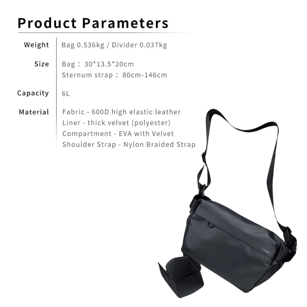Ulanzi กระเป๋าสะพาย PB008 Light Junior Casual Camera Shoulder Bag สำหรับใส่กล้อง