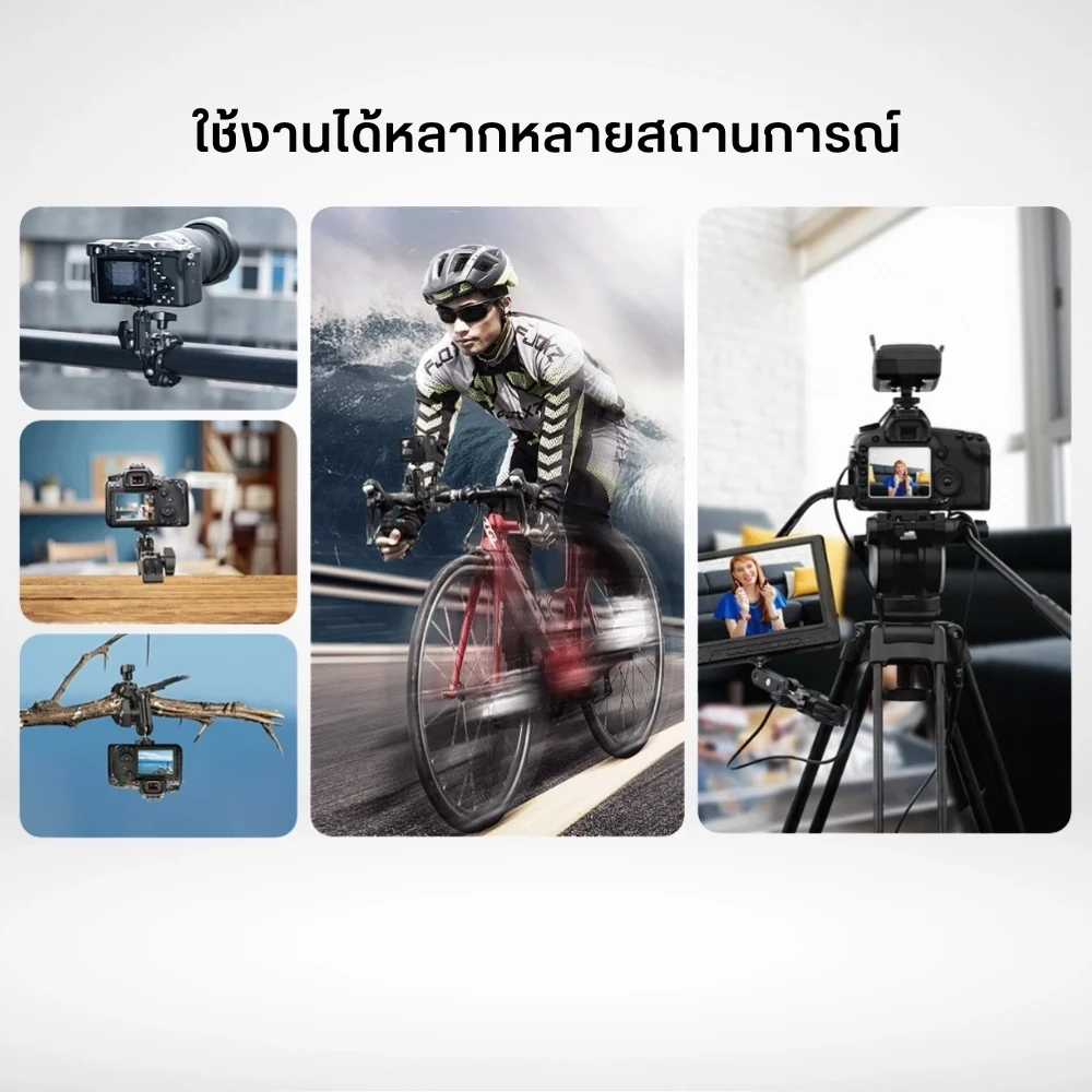 Ulanzi Super Clamp R094 ขาจับกล้อง 360° พร้อม Ball Head