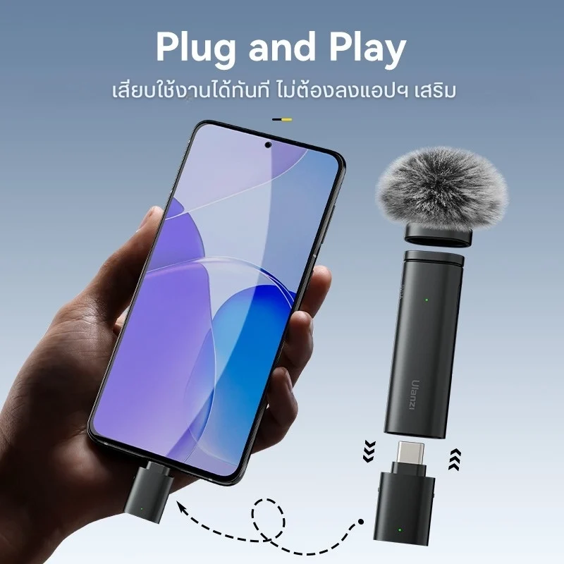 Ulanzi WM-10 Wireless Microphone Type-C For Smartphone