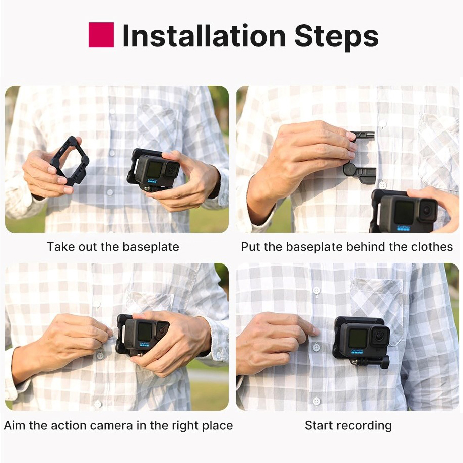 Ulanzi Gp-16 action camera Gopro magnetic