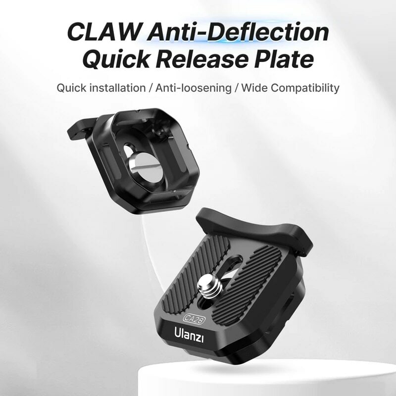 Ulanzi CA28 Claw Quick Release Plate เพลทปลดเร็ว สำหรับต่อกับขาตั้งกล้อง อุปกรณ์ต่างๆ รองรับระบบ Claw Series