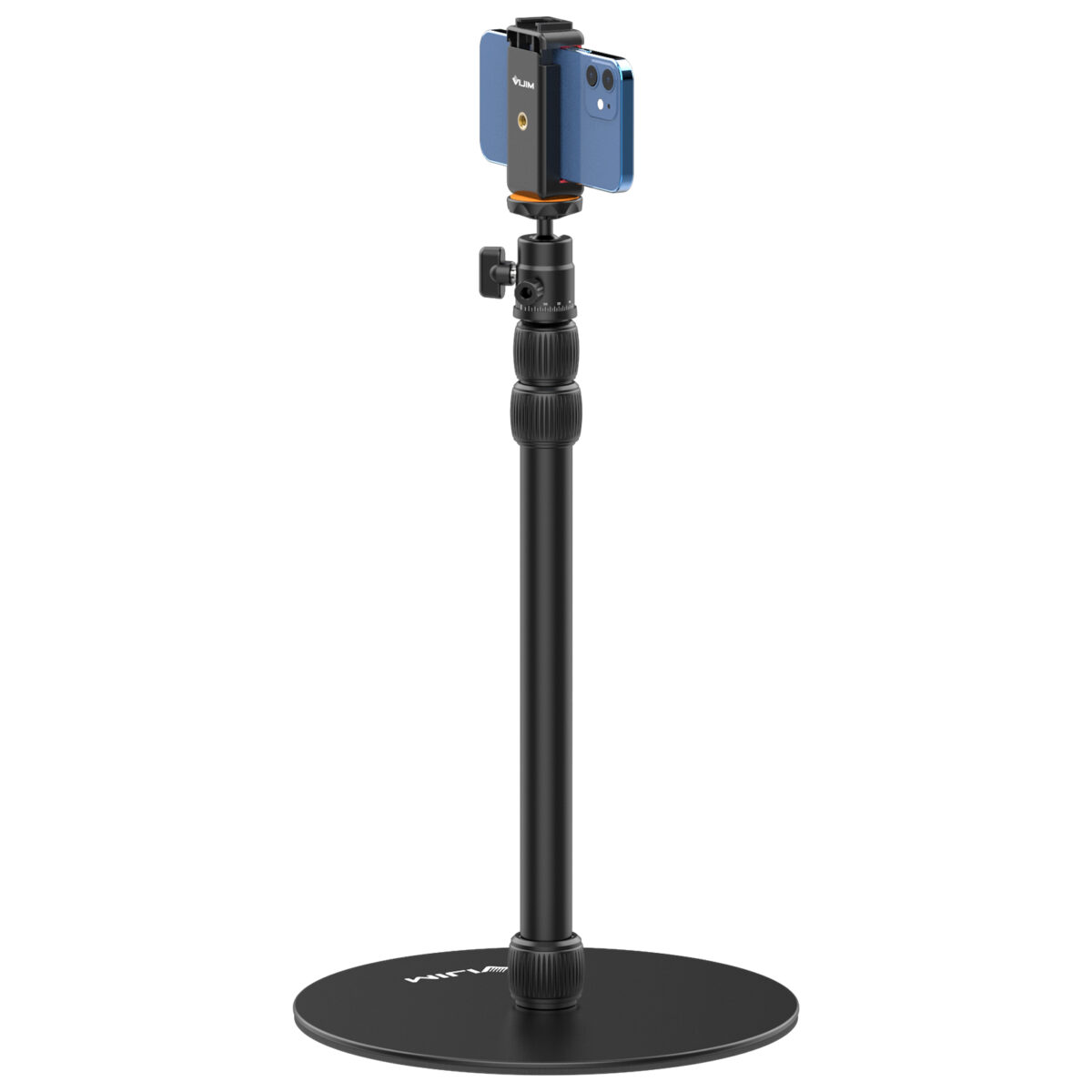 Ulanzi Vijim LS09 Stand With Heavy Round Base And Ballhead Phone Clip GoPro Adapter