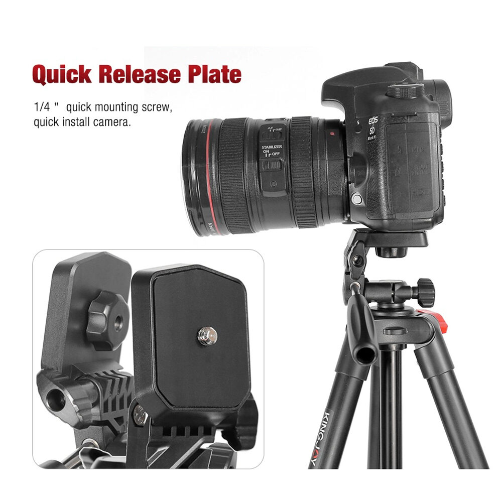 Tripod stand kingjoy vt 831 aluminum travel lightweight mobile photo camera tripod for dslr camera and phone(17) copy