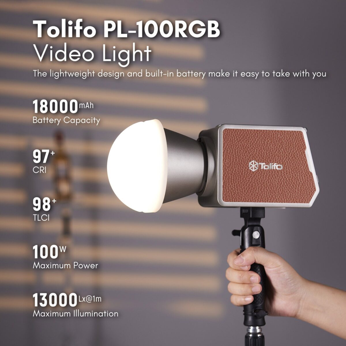 LED TOLIFO PL100RGB