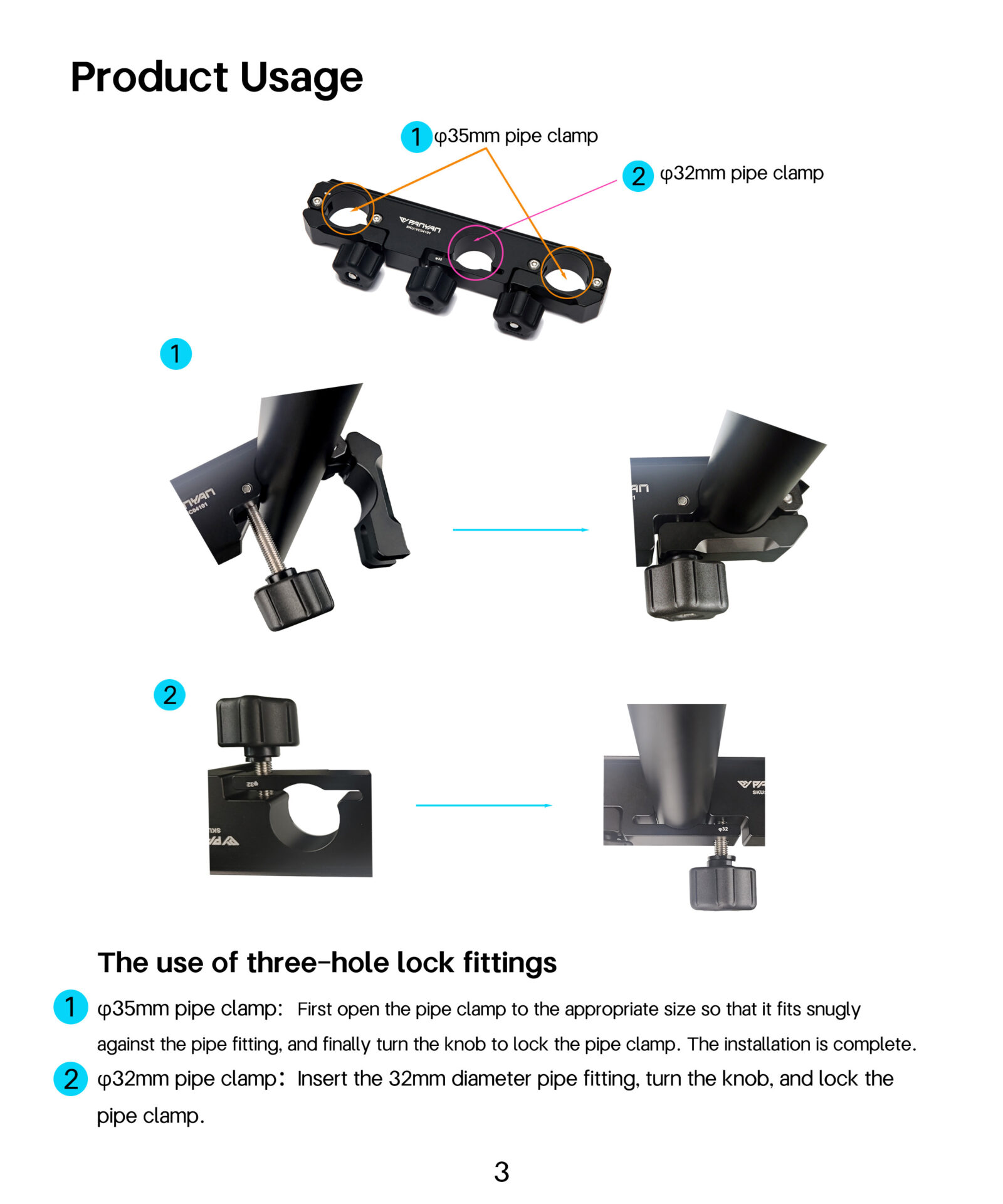 Acc panyan clamp pa i301 4