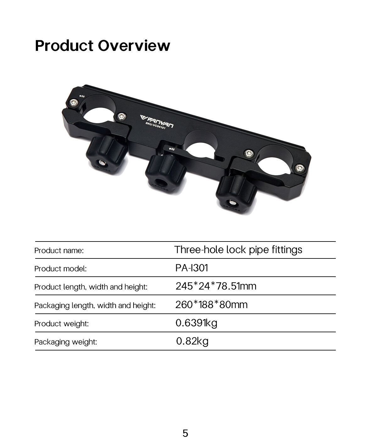 Acc panyan clamp pa i301 5
