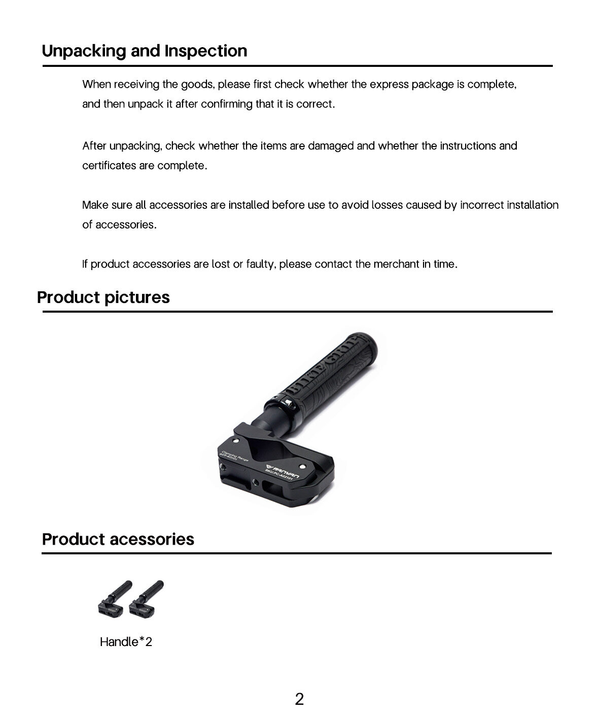 Acc panyan grip pa h3501 2