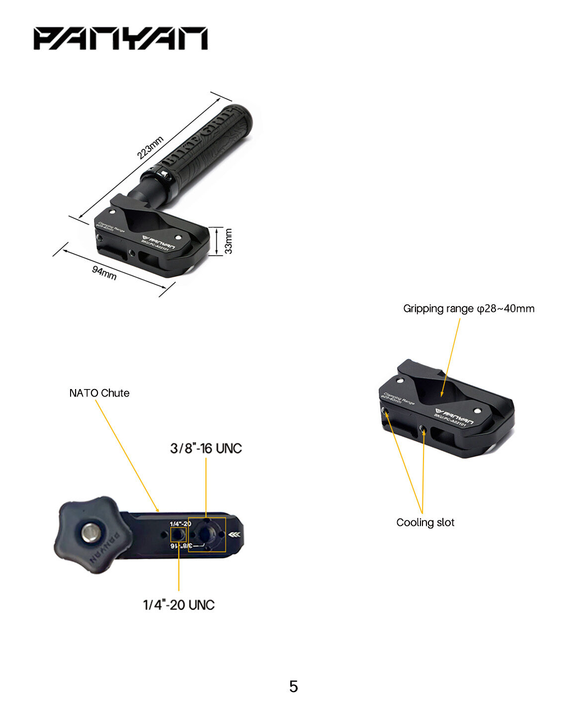 Acc panyan grip pa h3501 5