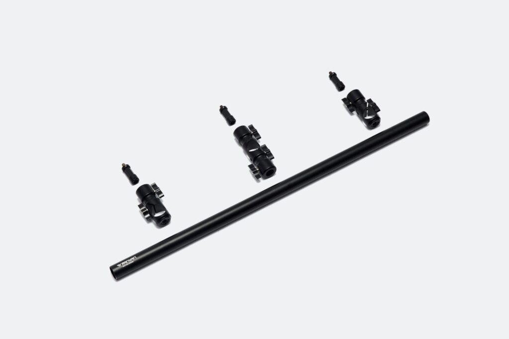 Panyan three baby bracket (paa m01) ขาจับไมโครโฟนแบบ 3 หัว ระดับพรีเมียม (1)