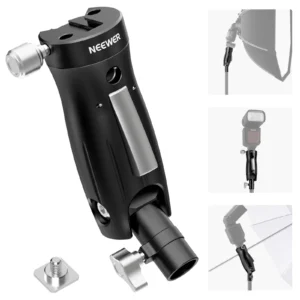NEEWER GM14 Cold Shoe Flash Bracket Mount แขนจับ แฟลชกล้อง 360 องศา ระบบ Universal ต่อร่มทะลุ