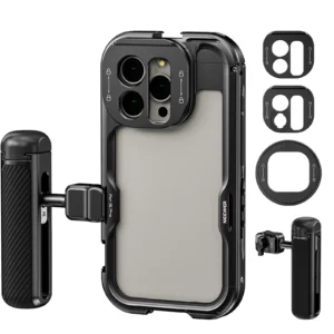NEEWER PA044+PA045B Phone Cage Kit เคสมือถือ iPhone 15 Pro Max T-Mount อุปกรณ์กันสั่นมือถือ เลนส์มือถือ Filter มือถือ Macro/Portrait/Wide