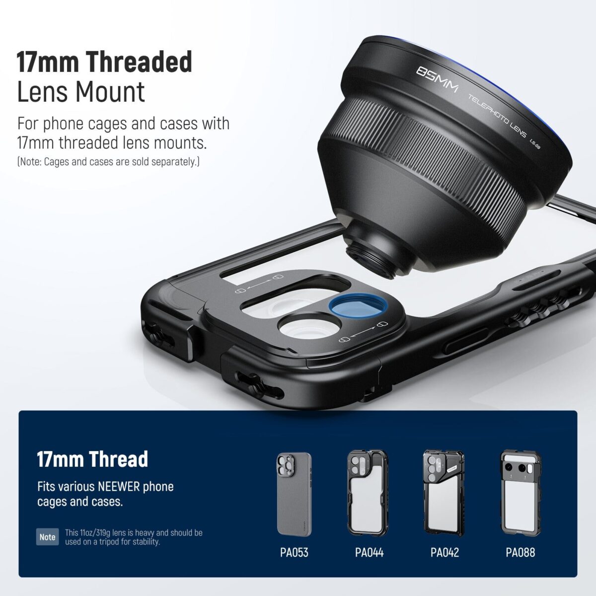 NEEWER LS 59 85mm HD Telephoto Phone Lens (7)