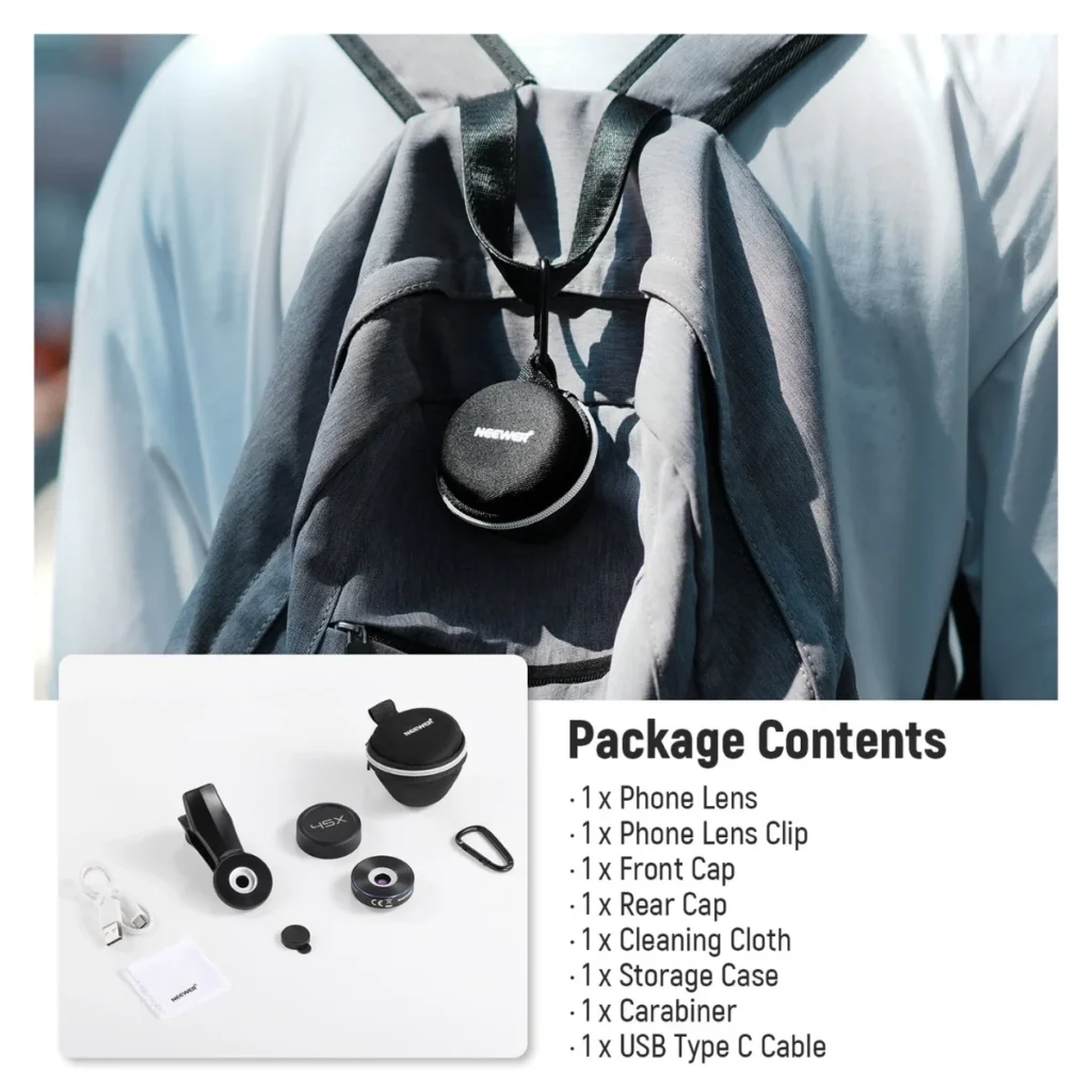 NEEWER เลนส์ขยาย LS-32 Pro 45X Mini Pocket Microscope Lens with LED เลนส์ไมโครสโคป 45 เท่า พร้อมไฟ LED